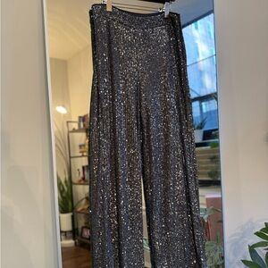 Sequin Black Pants